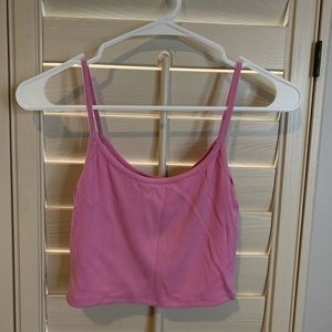 brandy Melville bubblegum pink ribbed tank top